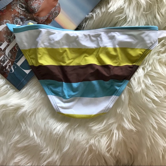 ATHLETA Colorblock Striped Bikini Bottom - Picture 2 of 5
